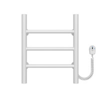 Elektrischer Handtuchwärmer Orion P3 300х400 Deffi edelstahl (Weiss, EF16, Richtige Verbindung)