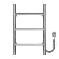 Elektrischer Handtuchwärmer Orion P3 300х500 Deffi edelstahl (Chrom, EF16, Richtige Verbindung)