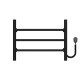Buy electric heated towel rail Orion P3 400х500 Deffi stainless steel (Black, EF16, Right connection)