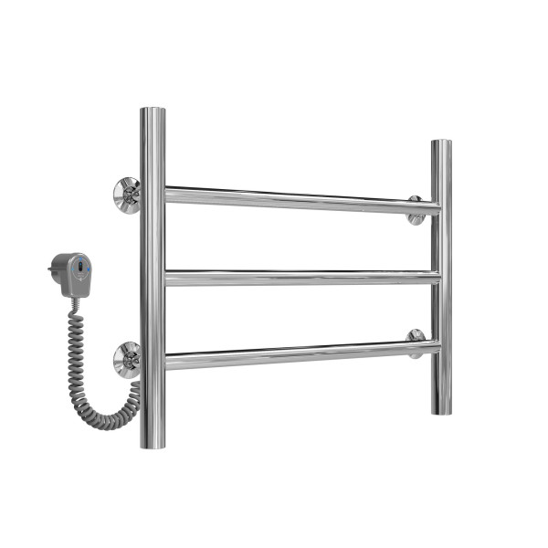 Buy electric heated towel rail Orion P3 500х400 Deffi stainless steel (Chrome, EF16, Left connection)