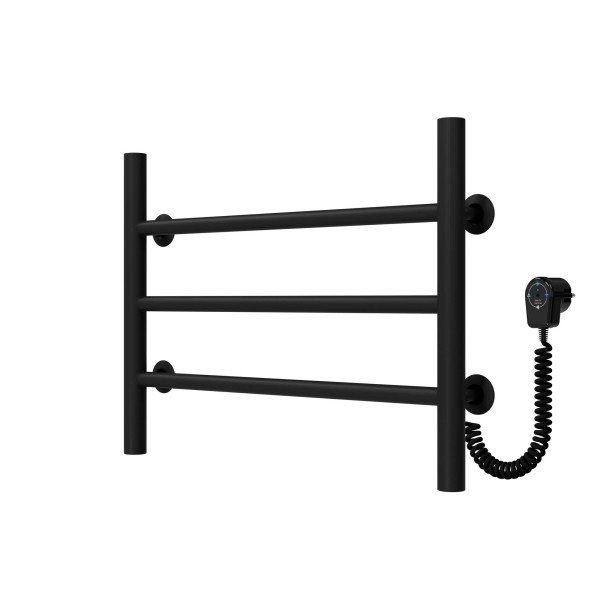 Buy electric heated towel rail Orion P3 500х400 Deffi stainless steel (Black, EF16, Right connection)