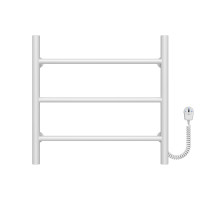 Electric heated towel rail Orion P3 500х500 Deffi stainless steel (White, EF16, Right connection)