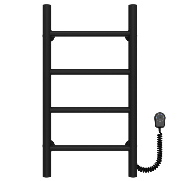 Buy electric heated towel rail Orion P4 400х600 Deffi stainless steel (Black, EF16, Right connection)