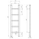 Elektrischen Handtuchwärmer kaufen Orion P5 200х800 Deffi edelstahl (Weiss, EF16, Richtige Verbindung) 