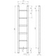 Buy electric heated towel rail Orion P6 200х1000 Deffi stainless steel (Black, EF16, Right connection)