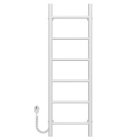 Elektrischer Handtuchwärmer Orion P6 400х1000 Deffi edelstahl (Weiss, EF16, Linker Anschluss)