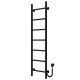 Buy electric heated towel rail Orion P7 400х1200 Deffi stainless steel (Black, EF16, Right connection)