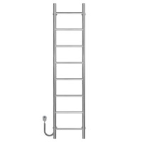 Elektrischer Handtuchwärmer Orion P8 200х1400 Deffi edelstahl (Chrom, EF16, Linker Anschluss)