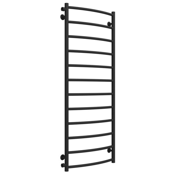 Kup klasyczny podgrzewany wieszak na ręczniki ze stali nierdzewnej P12 500x1300 Deffi (czarny, podłączenie z lewej strony)