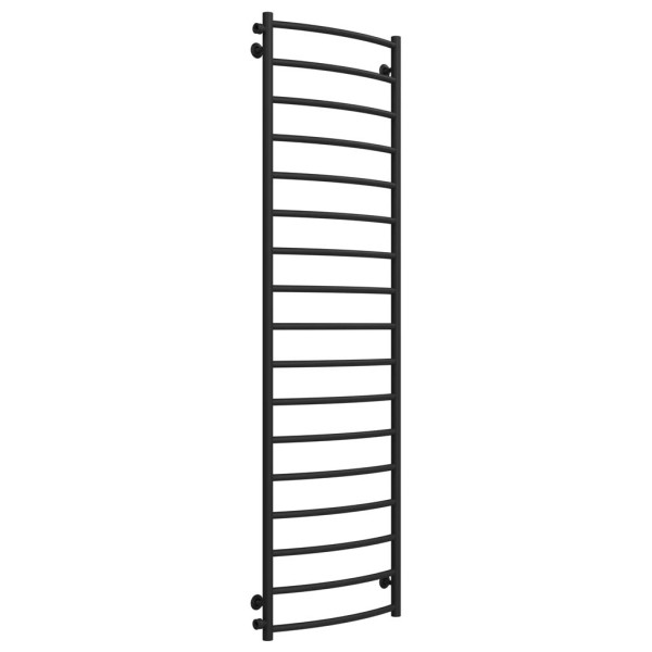 Buy water heated towel rail Classic P17 500х1800 Deffi stainless steel (Black, Side left connection)