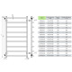 Buy water heated towel rail Classic P5 500х500 Deffi stainless steel (White, Side left connection)