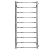 Water heated towel rail Classic P10 500х1100 Deffi stainless steel (Chrome, Side right connection)