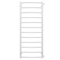 Water heated towel rail Classic P12 500х1300 Deffi stainless steel (White, Side right connection)