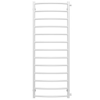 Water heated towel rail Classic P13 500х1400 Deffi stainless steel (White, Side right connection)
