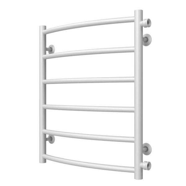 Buy water heated towel rail Classic P6 500х600 Deffi stainless steel (White, Side right connection)
