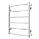 Buy water heated towel rail Classic P6 500х600 Deffi stainless steel (White, Side right connection)
