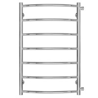 Water heated towel rail Classic P7 500х800 Deffi stainless steel (Chrome, Side right connection)