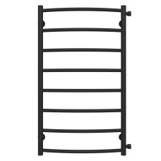 Water heated towel rail Classic P8 500х900 Deffi stainless steel (Black, Side right connection)