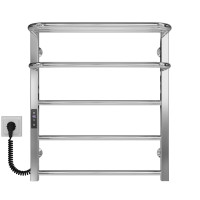 Elektrischer Handtuchwärmer Lux Hotel P5 500х600 Deffi edelstahl (Chrom, JD04, Linker Anschluss)