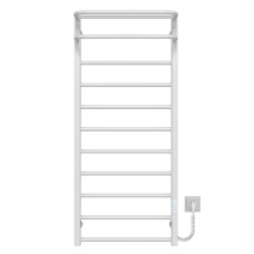 Elektrischer Handtuchwärmer Lux Hotel P11 500х1200 Deffi edelstahl (Weiss, WD04, Richtige Verbindung)