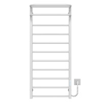 Elektrischer Handtuchwärmer Lux Hotel P11 400х1200 Deffi edelstahl (Weiss, WD04, Richtige Verbindung)
