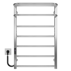 Elektryczny podgrzewacz ręczników Lux Hotel P7 400х800 Deffi stal nierdzewna (Chrome, JD04, Połączenie lewe)