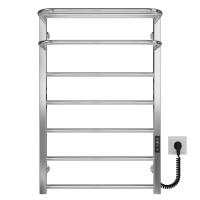 Elektrischer Handtuchwärmer Lux Hotel P7 400х800 Deffi edelstahl (Chrom, JD04, Richtige Verbindung)