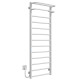 Buy electric heated towel rail Lux Hotel P13 600х1400 Deffi stainless steel (White, WD04, Left connection)