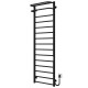 Buy electric heated towel rail Lux Hotel P15 600х1600 Deffi stainless steel (Black, JD04, Right connection)