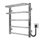Buy electric heated towel rail Lux Hotel P5 600х600 Deffi stainless steel (Chrome, JD04, Right connection)