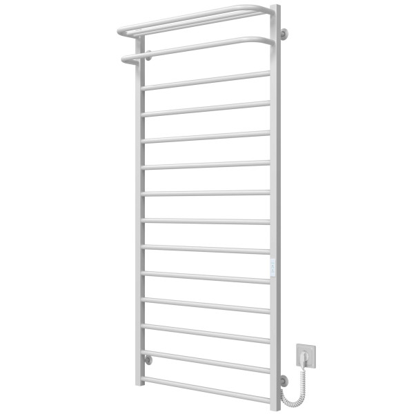 Buy electric heated towel rail Lux Hotel P14 700х1500 Deffi stainless steel (White, WD04, Right connection)