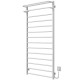 Buy electric heated towel rail Lux Hotel P14 700х1500 Deffi stainless steel (White, WD04, Right connection)
