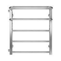 Water heated towel rail Lux Hotel P5 500х600 Deffi stainless steel (Chrome, Side left connection)