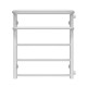 Buy water heated towel rail Lux Hotel P5 500х600 Deffi stainless steel (White, Side right connection)