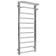 Buy water heated towel rail Lux Hotel P11 400х1200 Deffi stainless steel (Chrome, Side left connection)