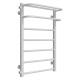 Buy water heated towel rail Lux Hotel P7 400х800 Deffi stainless steel (White, Side left connection)