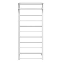 Water heated towel rail Lux Hotel P11 600х1200 Deffi stainless steel (White, Bottom connection)