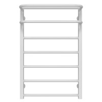 Water heated towel rail Lux Hotel P7 600х800 Deffi stainless steel (White, Bottom connection)
