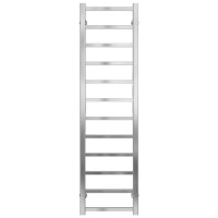 Water heated towel rail Forest P12 200х1200 Deffi stainless steel (Chrome, Bottom connection)