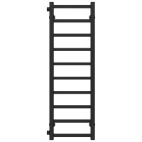 Water heated towel rail Forest P10 200х1000 Deffi stainless steel (Black, Side left connection)