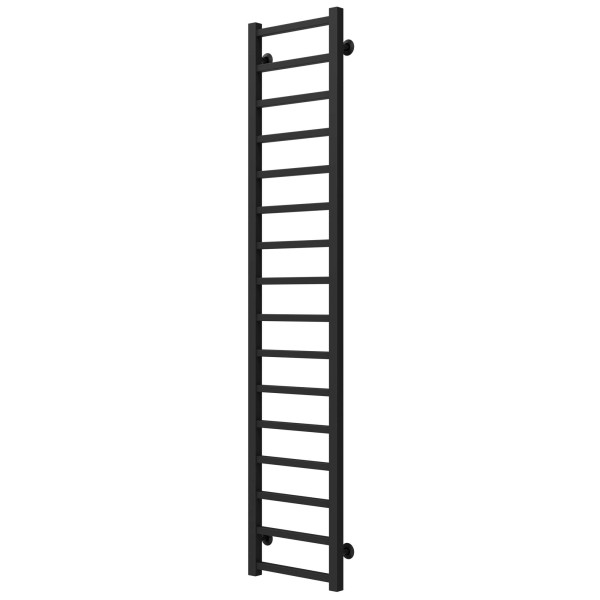 Buy water heated towel rail Forest P16 200х1600 Deffi stainless steel (Black, Bottom connection)