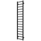 Buy water heated towel rail Forest P16 200х1600 Deffi stainless steel (Black, Bottom connection)