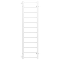 Water heated towel rail Forest P12 200х1200 Deffi stainless steel (White, Side left connection)