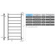 Buy water heated towel rail Forest P8 300х800 Deffi stainless steel (Chrome, Side right connection)