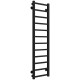 Buy water heated towel rail Forest P12 300х1200 Deffi stainless steel (Black, Side left connection)