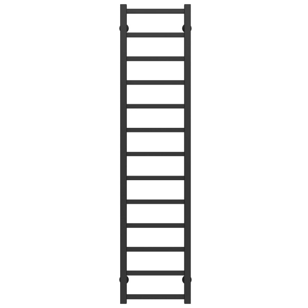 Buy water heated towel rail Forest P13 300х1400 Deffi stainless steel (Black, Bottom connection)