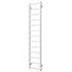 Buy water heated towel rail Forest P13 300х1400 Deffi stainless steel (White, Side right connection)