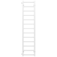 Water heated towel rail Forest P13 400х1400 Deffi stainless steel (White, Side left connection)