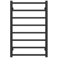 Water heated towel rail Forest P8 500х800 Deffi stainless steel (Black, Bottom connection)