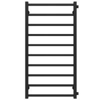 Water heated towel rail Forest P10 600х1000 Deffi stainless steel (Black, Side right connection)